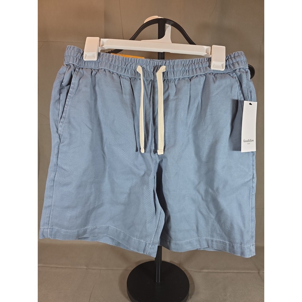 Goodfellow & Co The Vintage Collection Pull On Shorts Blue 7" Men's Size Small
